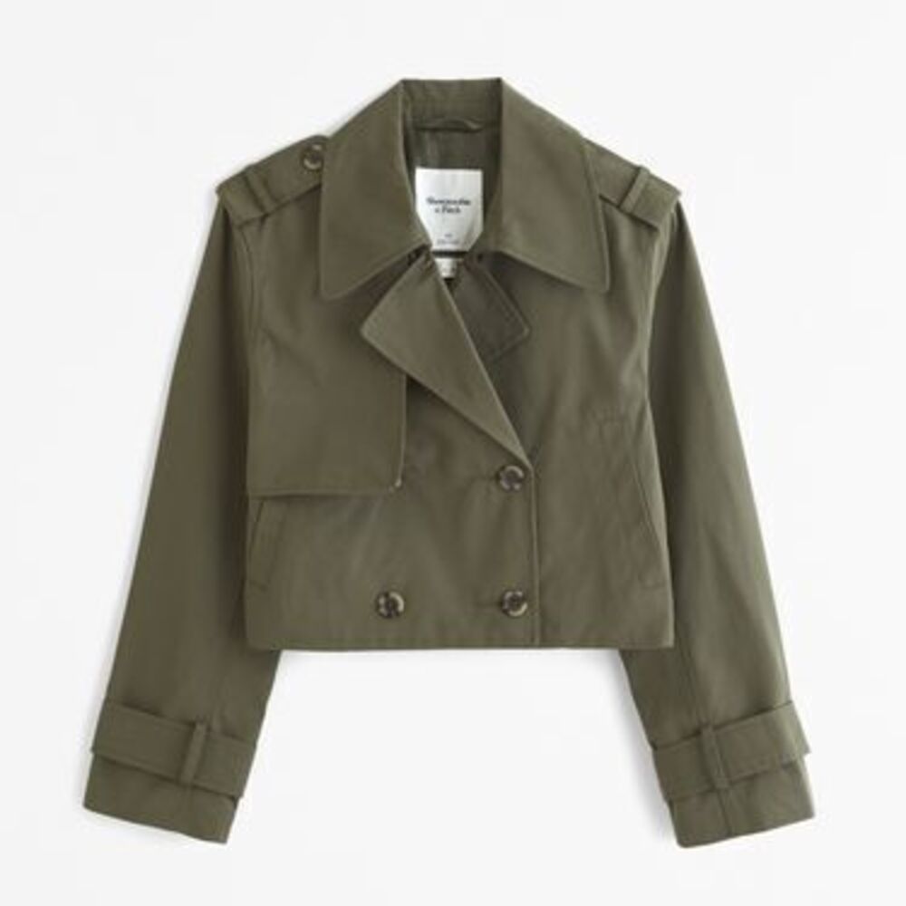 Abercrombie XS Cropped Trench Coat - LIKE NEW